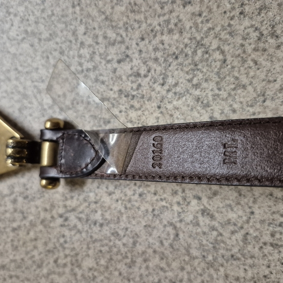 Elegant Brown Belt with Gold Accents - Picture 9 of 11